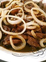Ooh Lala Bistek Tagalog Is One Of My Favorite Pinoy Dish Ulam This Recipe Is Simple Easy An Shaved Beef Steak Recipe Beef Steak Recipes Sliced Beef Recipes