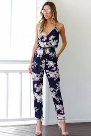 A Woven Jumpsuit Featuring An All Over Floral Print