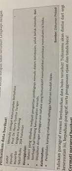 We did not find results for: Tuliskan Paragraf Resensi Berdasarkan Data Buku Tersebut Tulisanmu Akan Dinilai Dari Segi Brainly Co Id