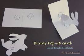 Printable Easy Pop Up Birthday Card Template Pop Up Wonderland Over There To Here Carte Oeufs De Paques Activite Enfant