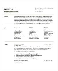 In order to add context to your knowledge and refer to our professional assistant general manager cover letter sample for an example of how to communicate your qualifications. Restaurant Manager Resume Template 10 Free Word Pdf Document Downloads Free Premium Templates