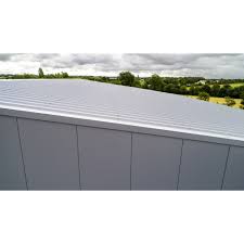 Plaque De Toiture Nervuree Acier Galvanise Gris L 1 05 X L 3 M Joris Ide Decoration Exterieur Acier Galvanise Et Toiture