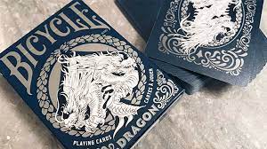 Embrace the power, strength and good fortune of history's most iconic mythical creatures with the bicycle dragon playing cards. Bicycle Dragon Playing Cards Blue By Uspcc 52kards