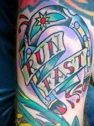 Maybe you would like to learn more about one of these? Run Fast Lucky Horseshoe Tattoo Tattooimages Biz