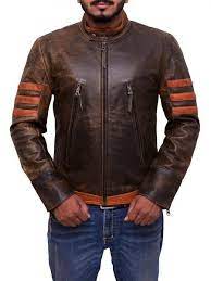 X Men Origins Hugh Jackman Leather Jacket Samishleather Leather Jacket Men Brown Leather Jacket Men Leather Jacket