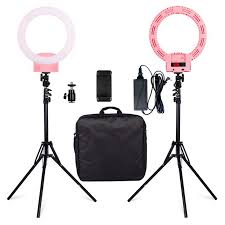 12 Led Ring Light Dimmable 6000k Continuous Lighting Makeup Photo Video Kit Ebay