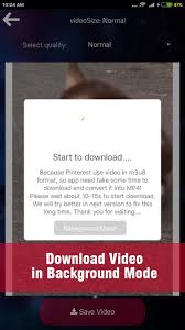 (if pinterest used this in their app : Video Downloader For Pinterest For Android Apk Download