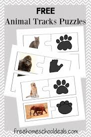 Free Animal Tracks Puzzles Instant Download Animal Tracks Animal Footprints Animal Activities