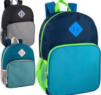 Mochilas al por mayor de dos tonos a granel 24 paquetes para viajes,  adultos sin hogar sin fines de lucro, con correas acolchadas, Surtido de  colores ...