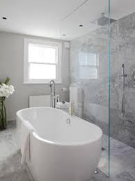 Open Shower Ideas Modern Bathroom Laura Hammett Sleek Bathroom Modern Bathroom Design Bathroom Design