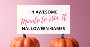 I created these cool party invites which can be printed and mailed or sent out as an email attachment. 11 Awesome Halloween Minute To Win It Games For Your Family