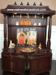 Wooden Pooja Mandir In Usa By Vishranthi Creations Pooja Room Door Design Pooja Mandir Pooja Room Design