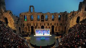 This large amphitheatre was built in ad 161 by wealthy roman herodes atticus in memory of his wife regilla. The Athens Festival 2017 At The Odeon Of Herodes Atticus Ert International