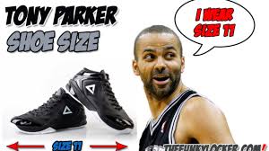 What basketball shoes did tony park, the answer is peak lightning. Tony Parker Shoe Size Find Out What Size Sneakers Parker Wears