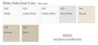 Bemis Cotton White Seat For Toto Vespin Ii Terry Love