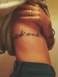 Nº of tattoos 3 size 1.2 in / 3 cm (width) the landscape includes a small crescent moon. Mountain Range Tattoo Girlterestmag