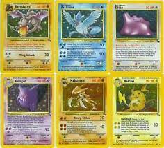 Full art pokemon cards rare pokemon cards pokemon trading card pokemon pins cute pokemon pokemon go pikachu pokemon fusion carte pokemon ex. Rare Holo Shiny Fossil Pokemon Cards All 16 Available Out Of Print Ebay