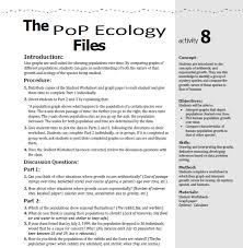 The Pop Ecology Files Students Are Introduced To The Concepts Of Arithmetic And Exponential Growth They Use This Kno Graphing Ecology Free Teaching Resources
