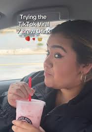 @7brewcoffee you are the cause of my late mornings 😘💓🫶🏼🧁🍓 Order a  large 7 energy (you can get it sugar free too!) with cupcake, strawberry  and cream #creatorsearchinsights #viraltiktok ...