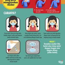 Saat sedang flu, bagian masker yang berwarna putih bisa digunakan di dalam. Cara Menggunakan Masker Yang Baik Dan Benar Desa Akah