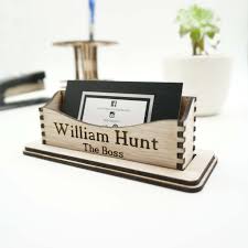 Business card design in canada: Custom Personalized Business Cards Holder Office Desk Organization Sto Le Petit Pain