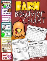 Behavior Clip Chart Farm Animals Theme Classroom Behavior