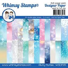 Sheet size 35cm x 25cm. Https Whimsystamps Com Products 6x6 Paper Pack Blurry Flurries Whimsy Stamps Paper Pads Clear Stamps