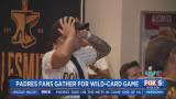 Padres Fans Gather for Wild-Card Game