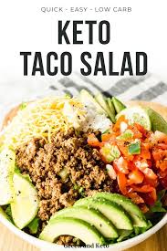 Keto Taco Salad Recipe Green And Keto Recipe Ketosis Diet Recipes Keto Diet Food List Keto Taco Salad