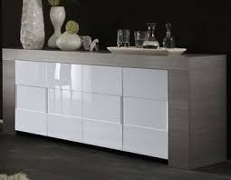 Paiement en 3 fois sans frais livraison rapide. Buffet Bahut Couleur Bois Gris 4 Portes Laquees Moderne Esmeralda 2 Buffet Bas Blanc Buffet Gris Salle A Manger Design