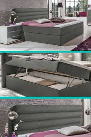 Boxbett 180x200 In Anthrazit Mit Bettkasten Und Matratze Arba Bettkasten Platzsparende Mobel Bett