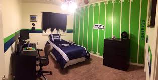 Boys Bedroom Seattle Seahawks Fan Football Big Boy Bedrooms Awesome Bedrooms Room Makeover