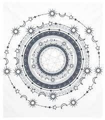 Sun moon to color with color therapy. Bohemian Sun Moon Stars Tapestry Contemporary Tapestries By Famenxt Houzz