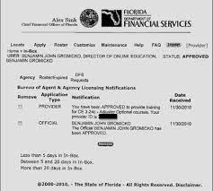 The request must include the name, fl license number, mailing address, telephone number, the fl insurance license (or a statement indicating that you do not have the id), and the licensee's. Florida Department Of Financial Services Approvals Internachi