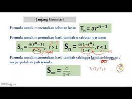 Part 1 Janjang Geometri Youtube