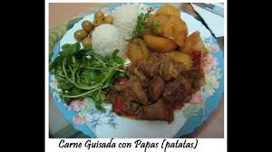 Ingredientes para cocinar carne guisada. Receta Facil De Carne Guisada Con Papas Youtube