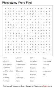 Maybe you would like to learn more about one of these? Phlebotomy Word Find Phlebotomy Phlebotomy Study Lab Week Games