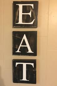 Eat Letters Set Of 3 Farmhouse Kitchendining Decor Etsy Dining Decor Rooms Home Decor Diy Home Decor