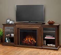 This oversized item is not eligible for free shipping promotions. Real Flame 72 Frederick Electric Fireplace Media Cabinet Pottery Barn