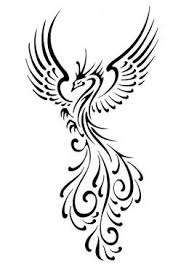 Black And White Phoenix Tattoo Rebirth Of The Mythical Phoenix Phoenix Tattoo Tribal Phoenix Tattoo Phoenix Bird Tattoos