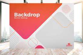 Our backdrops are a great option for providing a personalized, stylish and fun addition to your party. Free Event Backdrop Mockup Mockup City