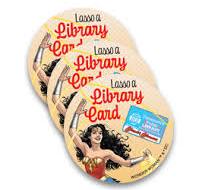 Lasso a Library Card Stickers