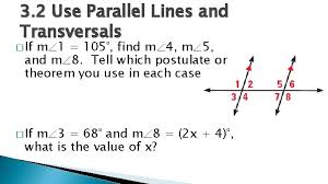 If the two straight things selected are parallel, it draws an xline also parallel to and halfway [bisecting the distance measure the angle between the two lines. was what i meant. Parallel And Perpendicular Lines Geometry Chapter 3 This