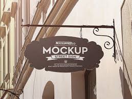 It's a very useful and perfect mockup to showcase your company or business brand signage. 60 Free Best Outdoor Wall Hanging Mounted Shop Sign Mockup Psd Files