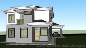 Membangun rumah 2 lantai modern haruslah mengikuti trends jaman sekarang, apalagi bagi kaum muda, aku sebagai penulis article ini sendiri mengininkan rumah. Pelan Rumah D2 11 Pelan Rumah Banglo 2 Tingkat 5 Bilik 3 Bilik Air Youtube