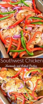 Southwest Chicken Baked Chicken Stuffed Peppers Baked Chicken Recipes