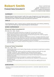 Discover what it is like to be a associate financial consultant and if it is a job for you. Financial Sales Consultant Resume Samples Qwikresume