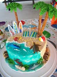 Attractive Unique Birthday Cake For 1 Year Old Boy 1st Birthday Beach Cake Birthday Cakes Beach Birthday Cake Fondant Cakes Birthday Beach Themed Cakes