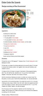 Ree Drummod Chicken Cordon Bleu Casserole Ree Drummond Recipes Recipes Chicken Cordon Bleu Casserole Recipe