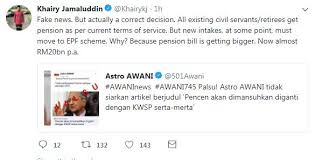 Kebiasaany, penyata gaji pencen kakitangan kerajaan akan. Pencen Dihapuskan Berita Palsu Tapi Kj Harap Jadi Kenyataan Semasa Mstar